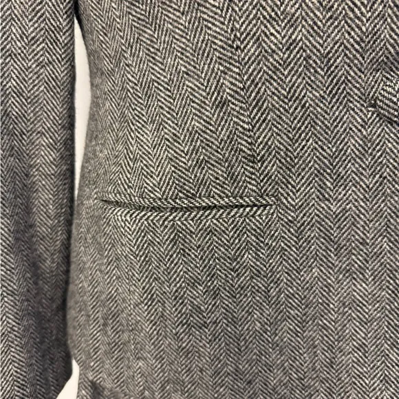 Elegant Gray Women's Blazer and Skirt