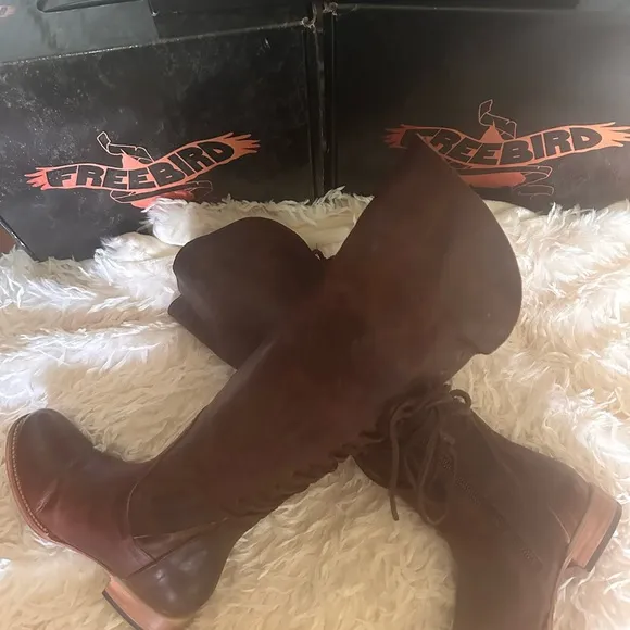Elegant STAG Freebird  Leather Tall Boots