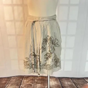 Elie Tahari NWT Parker sequined skirt in cotton seed size 2
