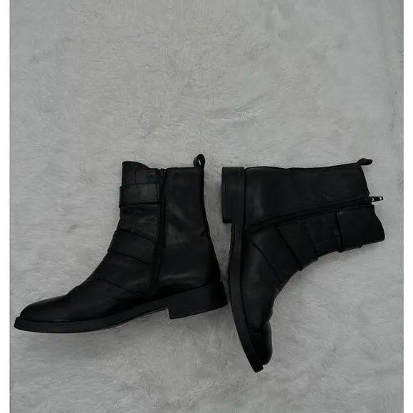 Emanuele Crasto Italian women's Black boots 8.5M EU 39 Leather