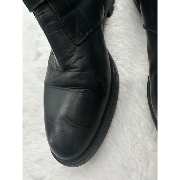 Emanuele Crasto Italian women's Black boots 8.5M EU 39 Leather