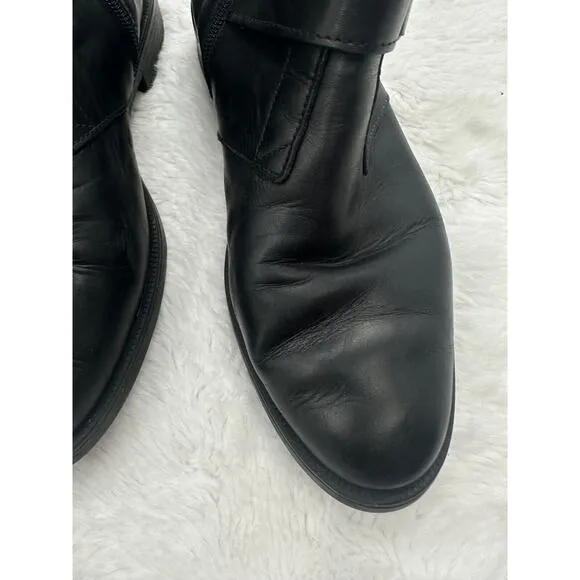 Emanuele Crasto Italian women's Black boots 8.5M EU 39 Leather