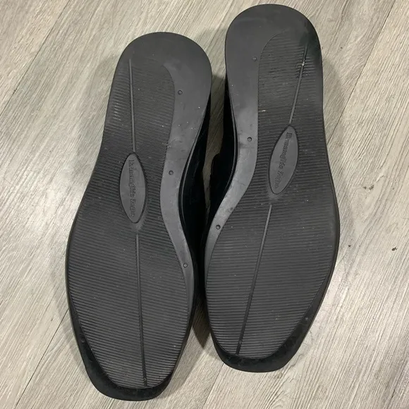 Ermeneglido Zegna size 12 Black Leather Insignia Loafers