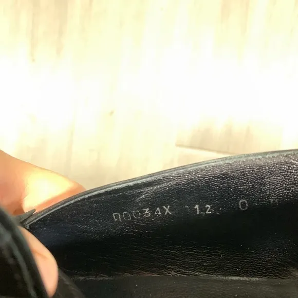 Ermeneglido Zegna size 12 Black Leather Insignia Loafers