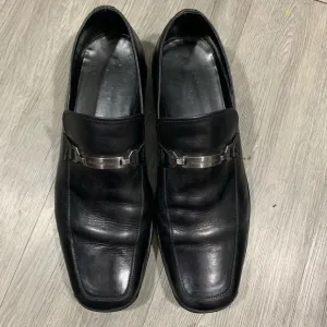 Ermeneglido Zegna size 12 Black Leather Insignia Loafers