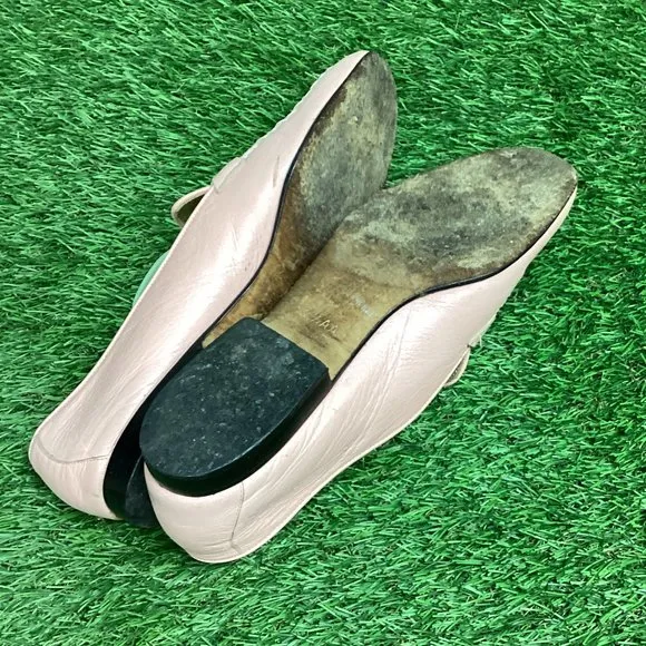 Escada Pink Leather Loafers 7.5
