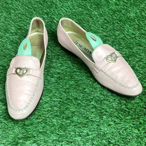 Escada Pink Leather Loafers 7.5