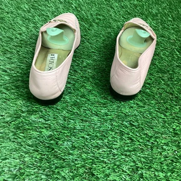 Escada Pink Leather Loafers 7.5