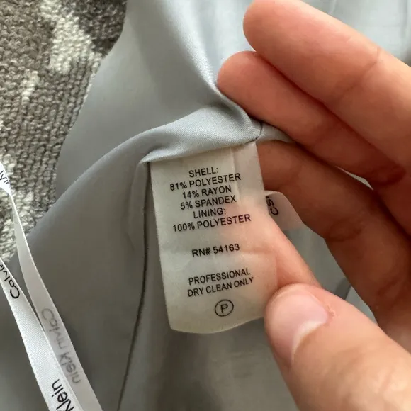 EUC Calvin Klein Light Grey Midi Pencil Skirt