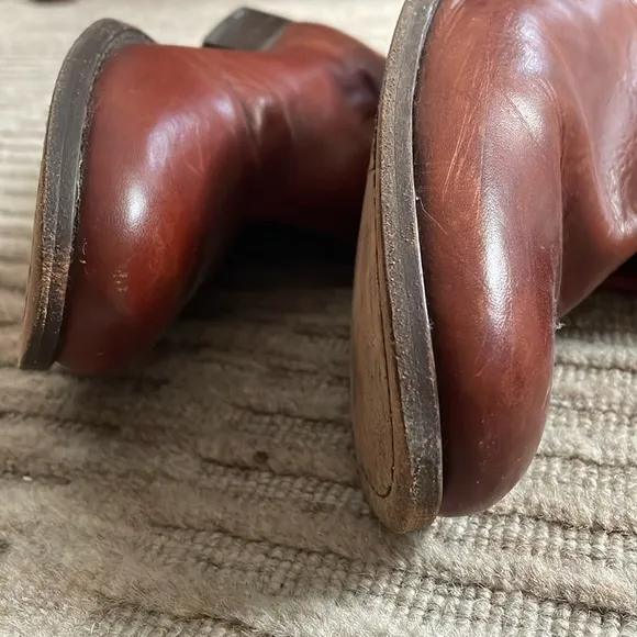 EUC Frye Melissa Cognac Leather Tall Riding Boots