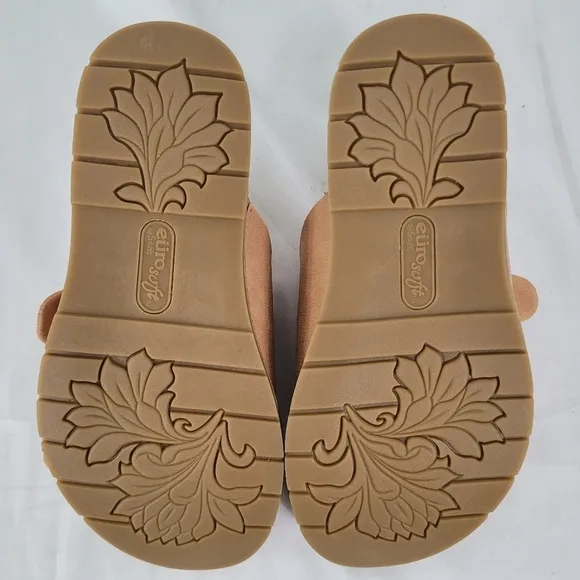 Eurosoft By Sofft Women's Golden Sandals Light Pink Size 6.5M New In Box