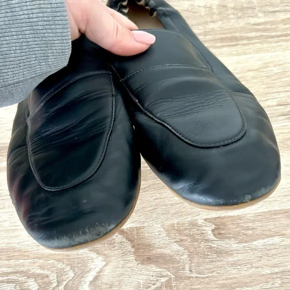 Everlane Day Loafers Black Leather Slip On Professional