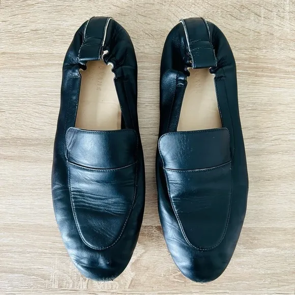 Everlane Day Loafers Black Leather Slip On Professional