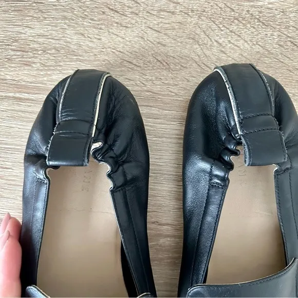 Everlane Day Loafers Black Leather Slip On Professional