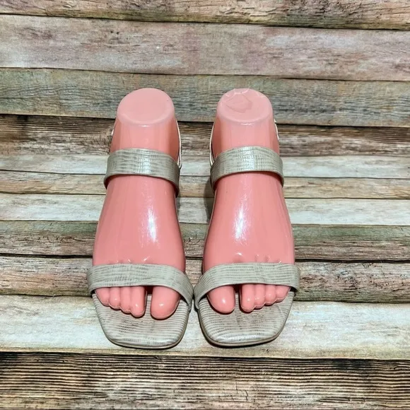 Everlane Embossed Lizzard Sandals