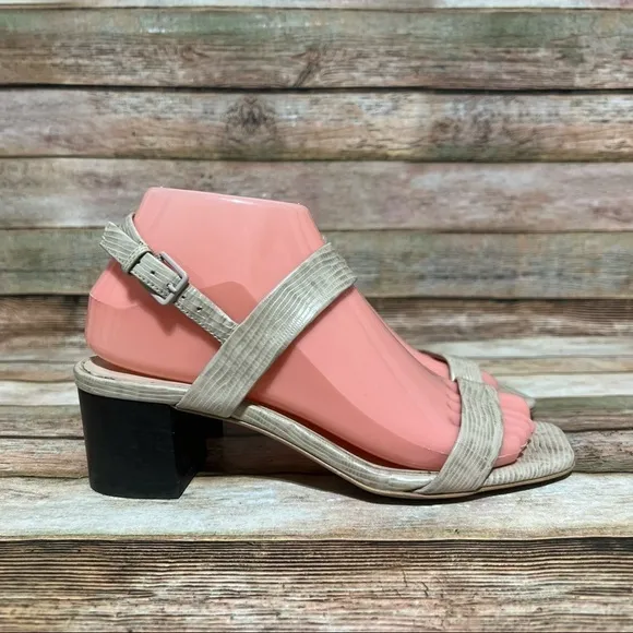 Everlane Embossed Lizzard Sandals