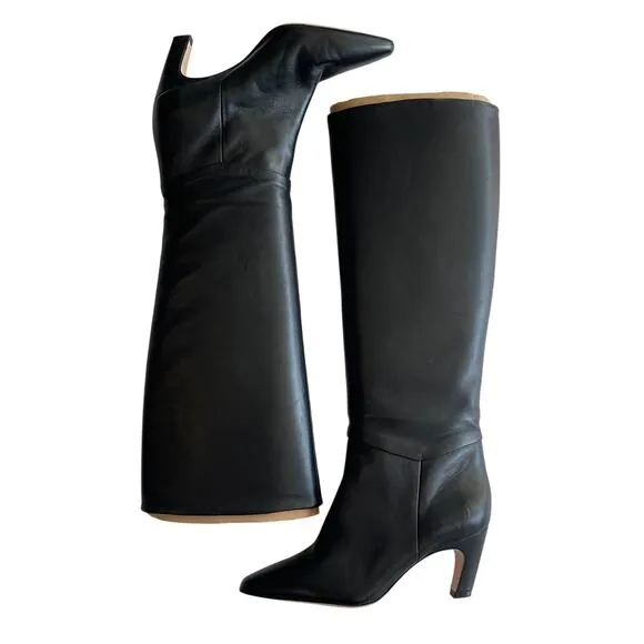 Everlane The Banana Boot Knee High Leather Pointed Toe Boot Size 8