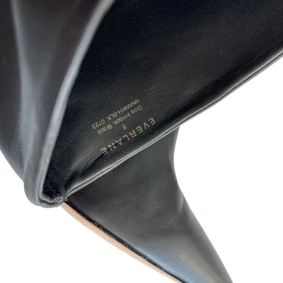 Everlane The Banana Boot Knee High Leather Pointed Toe Boot Size 8