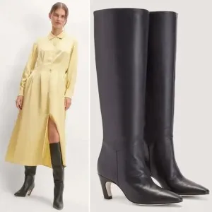 Everlane The Banana Boot Knee High Leather Pointed Toe Boot Size 8