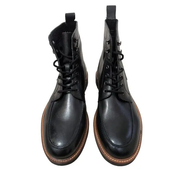 Express Hiker Chukka Boot Mens 9 Black Leather Lace Up City Casual Modern