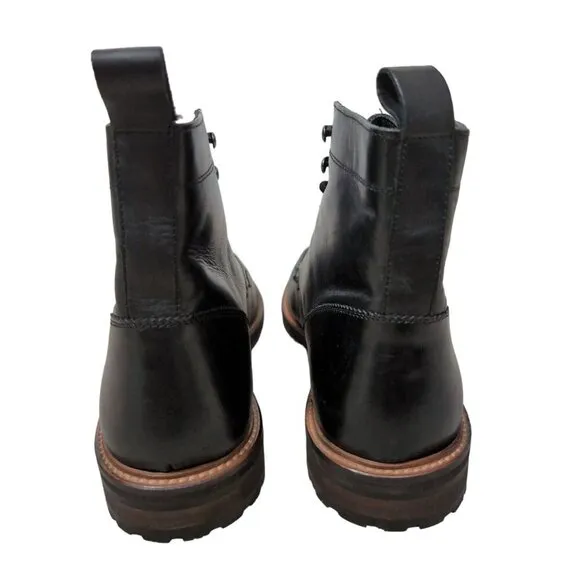 Express Hiker Chukka Boot Mens 9 Black Leather Lace Up City Casual Modern
