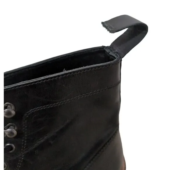 Express Hiker Chukka Boot Mens 9 Black Leather Lace Up City Casual Modern