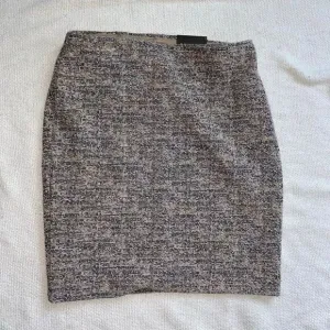 Express tweed knit neutral tan and black high rise skirt | Sz XS, NWT