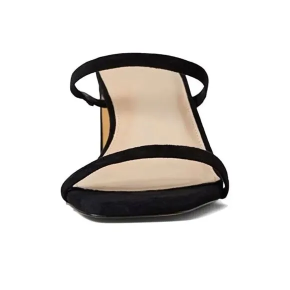 Faryl By Farylrobin Analisa Sandals Women's US 13 Black Suede Square Toe ZPO394