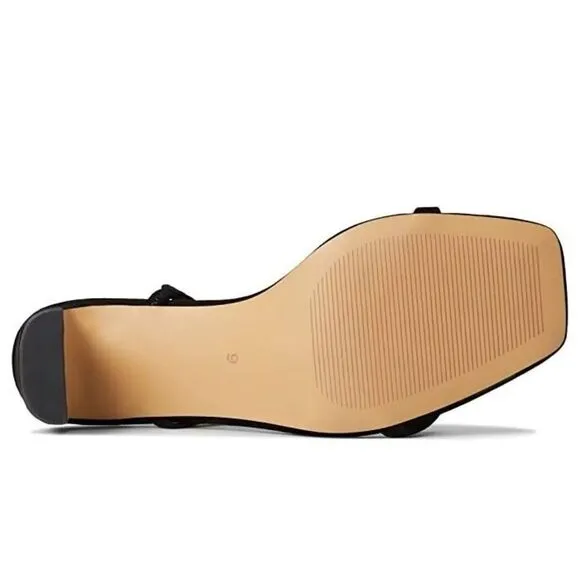 Faryl By Farylrobin Analisa Sandals Women's US 13 Black Suede Square Toe ZPO394