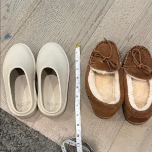 Fear of God Kids &amp; Cozy Cream and Brown Kids Slip-On Shoes