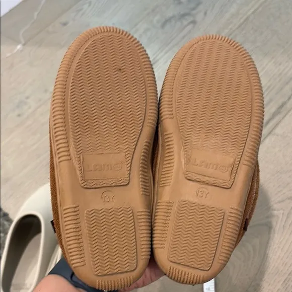 Fear of God Kids &amp; Cozy Cream and Brown Kids Slip-On Shoes