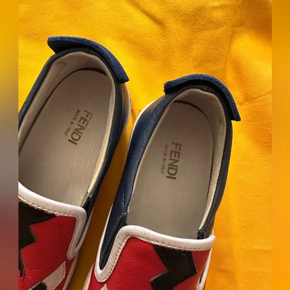 FENDI KIDS SLIP-ON SHOES