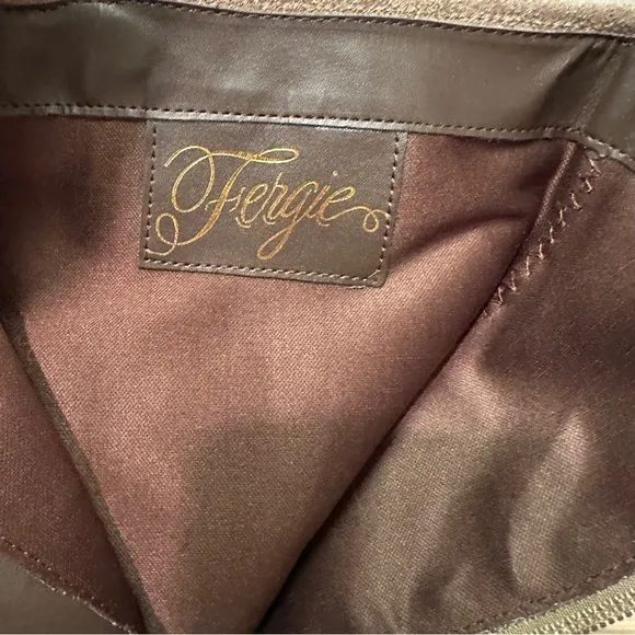 Fergie Latitude Leather Boots in Tan Castoro.