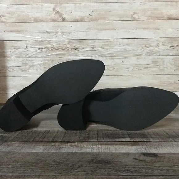 Fergie Leather Bless Bootie Ankle Boots Black 8.5