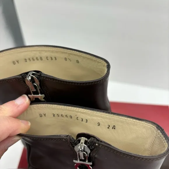 Ferragamo Brown Leather Boots DIFFERENT SIZES