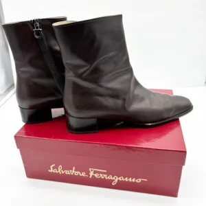 Ferragamo Brown Leather Boots DIFFERENT SIZES