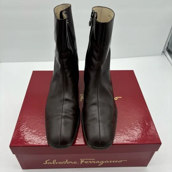 Ferragamo Brown Leather Boots DIFFERENT SIZES