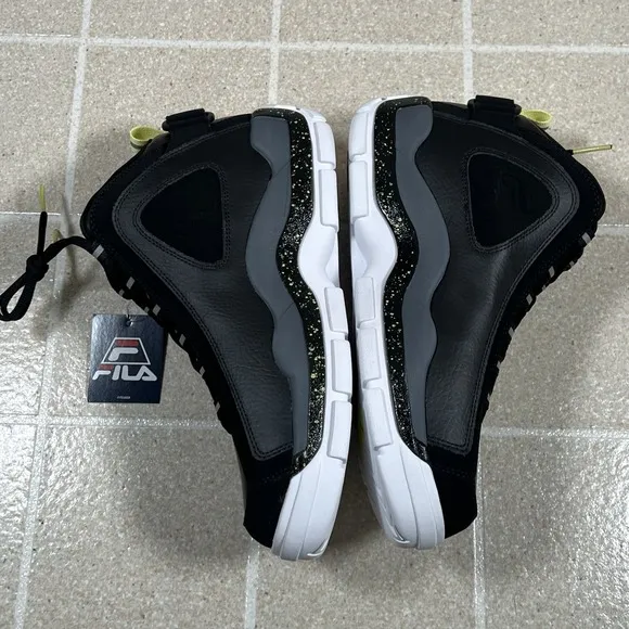 Fila Grant Hill 2 1BM01753-008 Mens Black Leather Athletic Basketball Shoes 11