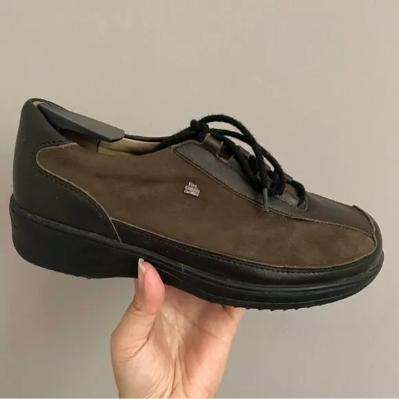 Finn Comfort Germany Brown Leather Lace-up Oxford Shoes - 3UK/5US 🇩🇪