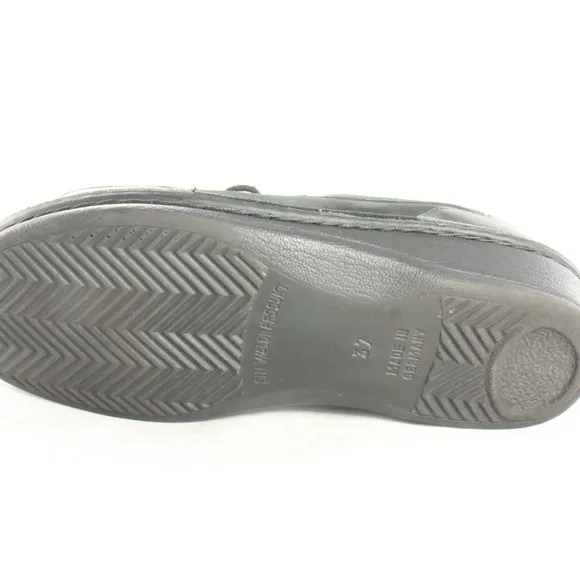 FINN COMFORT Hanoi Black Leather Soft Footbed Shoes Pair Sz 6