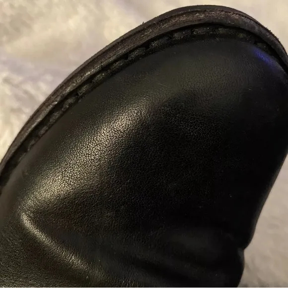 FIORENTINI   BAKER “Eternity” Black Leather Ankle Boots Sz 6 US 36.5 EU 4 UK EUC