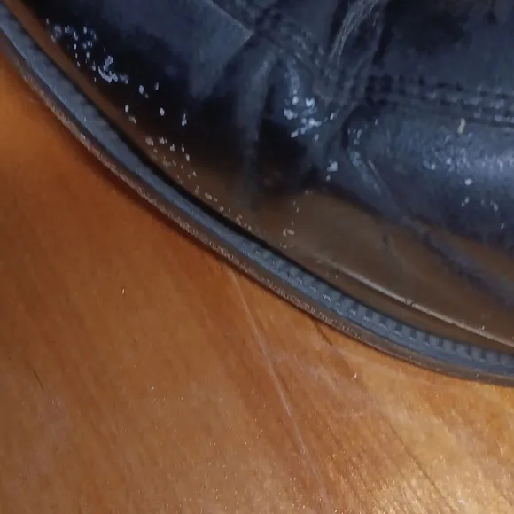 Florsheim black leather ankle boots size 12