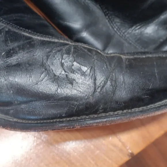 Florsheim black leather ankle boots size 12