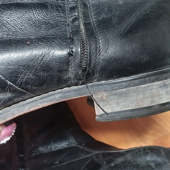 Florsheim black leather ankle boots size 12