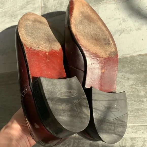 Florsheim Burgundy Vintage Leather Cat Eye Shoes