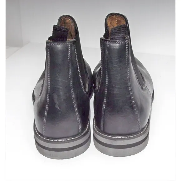 Florsheim Mens Ankle Boots Black Highline Gore Chelsea SZ 11M VeryGood Pre Owned