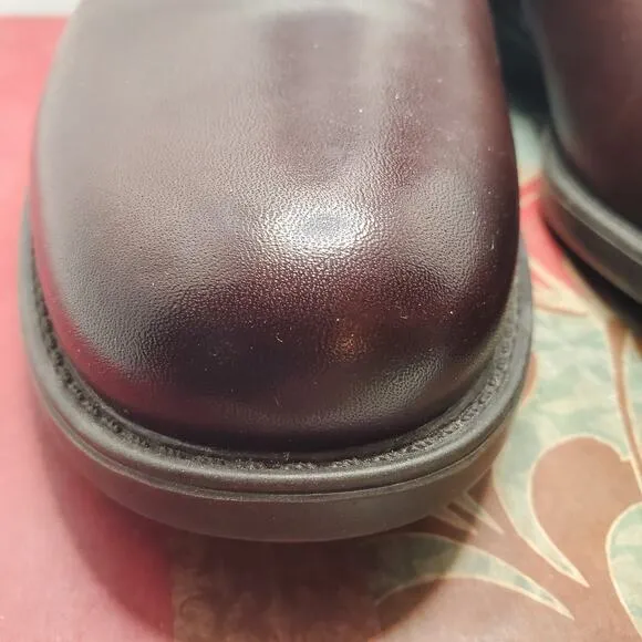 Florsheim Men's Midtown Plain Toe Zip Brown Size 8.5 D Comfortech Ortholite