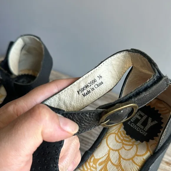 FLY London wedge sandals size 36 great condition