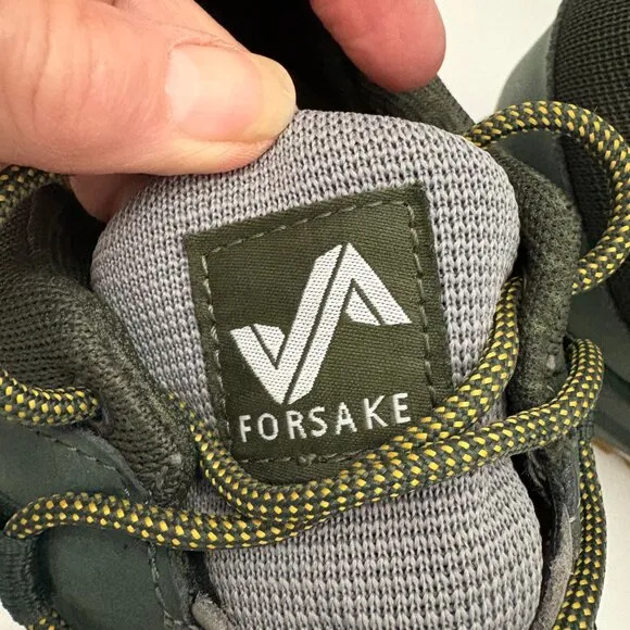 Forsake Men's Range Low Water Resistant Hiking Running Shoes Boots Sz 10.5 Green