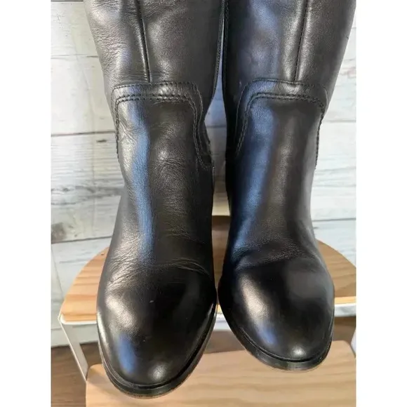 Franco Sarto Beckford Tall Black Riding Boots Size 6M